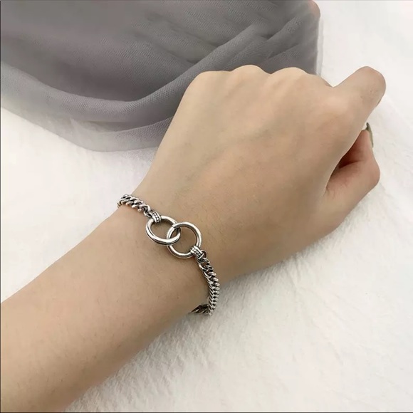 925 sterling silver link chain bracelet - Picture 4 of 7